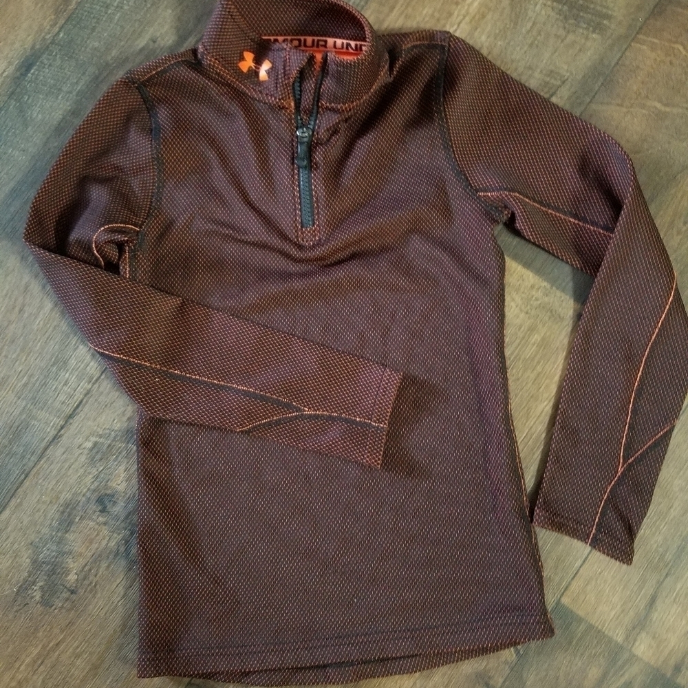 under armour fitted 1/4 zip thin shirt jacket